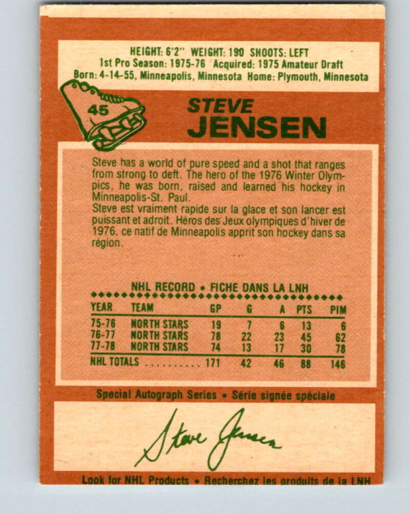1978-79 O-Pee-Chee #45 Steve Jensen  Los Angeles Kings  V21473