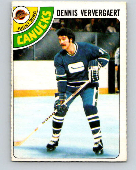 1978-79 O-Pee-Chee #52 Dennis Ververgaert  Vancouver Canucks  V21572