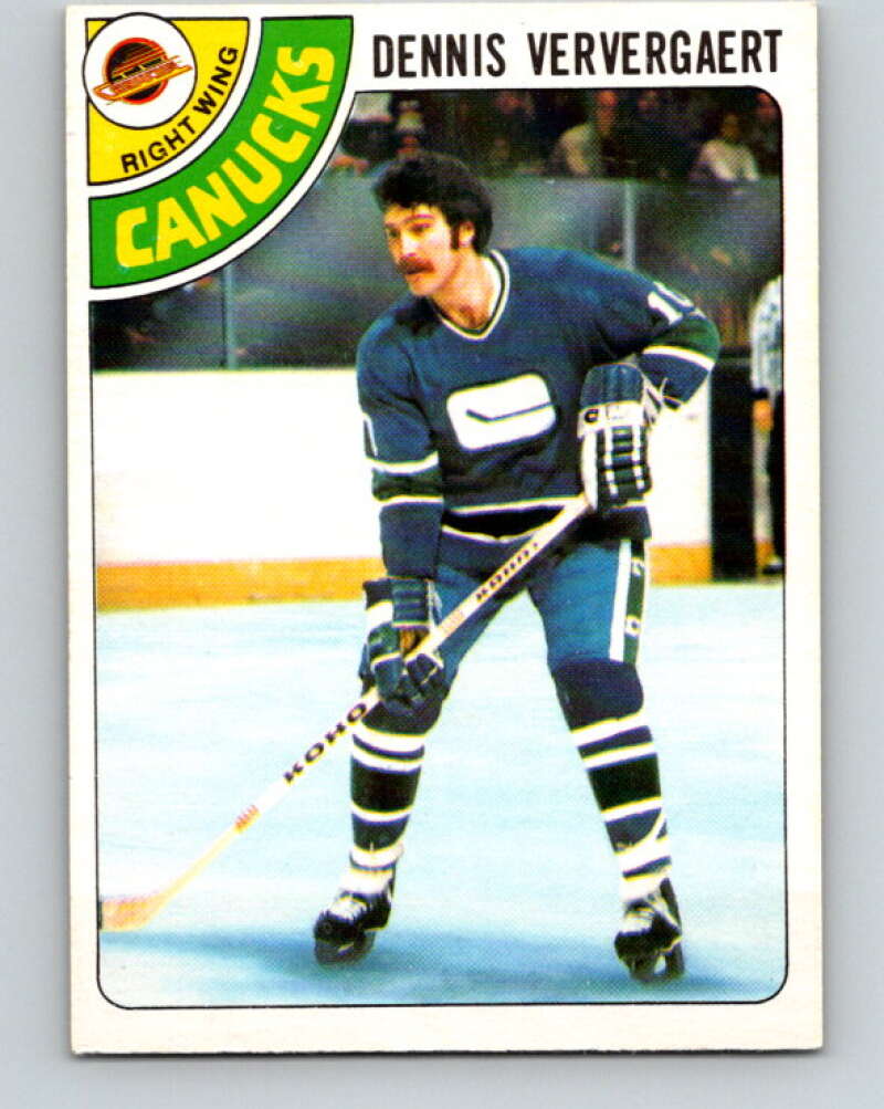 1978-79 O-Pee-Chee #52 Dennis Ververgaert  Vancouver Canucks  V21575