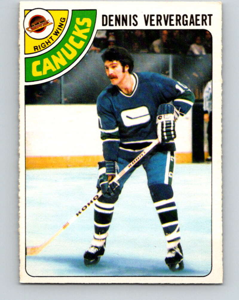 1978-79 O-Pee-Chee #52 Dennis Ververgaert  Vancouver Canucks  V21578