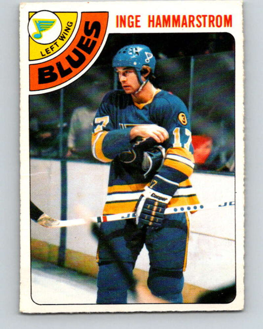 1978-79 O-Pee-Chee #53 Inge Hammarstrom  St. Louis Blues  V21582