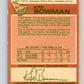 1978-79 O-Pee-Chee #61 Kirk Bowman  Chicago Blackhawks  V21712