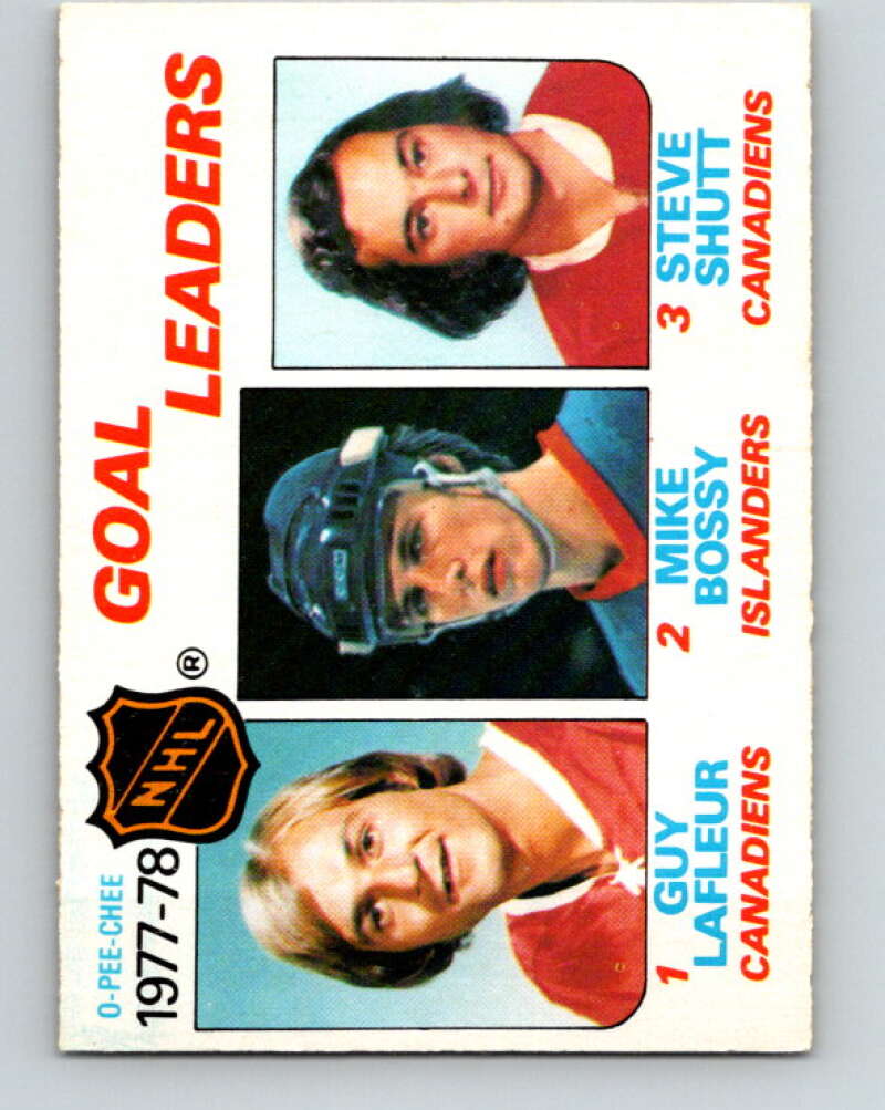 1978-79 O-Pee-Chee #63 Guy Lafleur/Mike Bossy/Steve Shutt LL   V21740