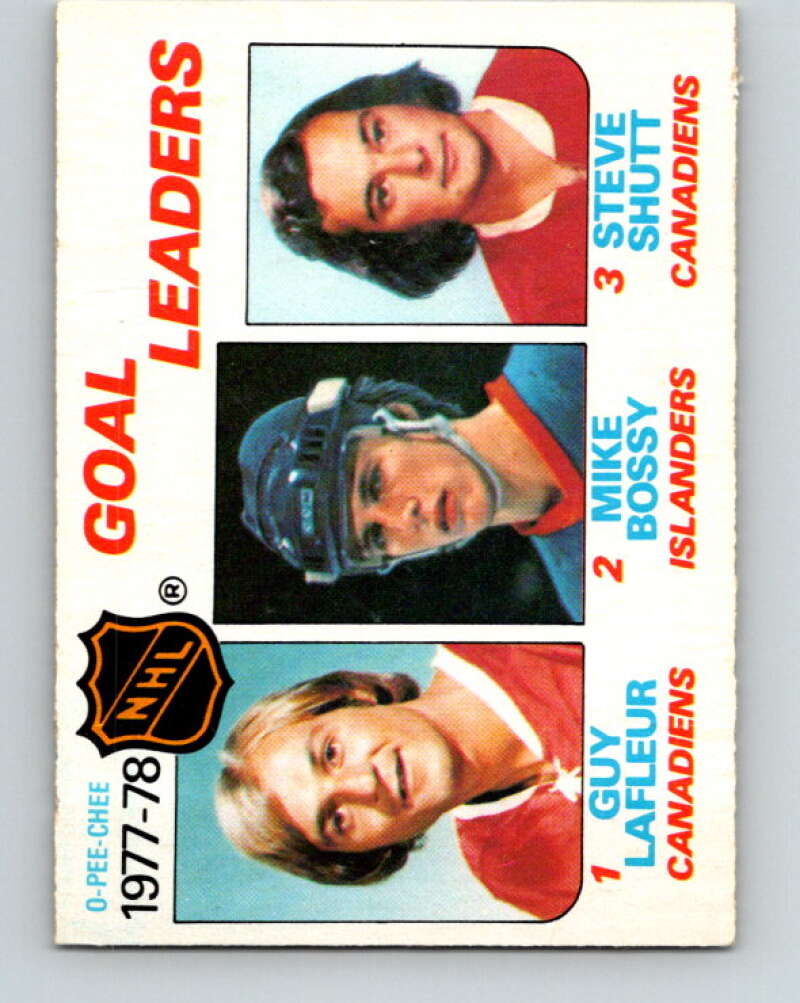 1978-79 O-Pee-Chee #63 Guy Lafleur/Mike Bossy/Steve Shutt LL   V21742