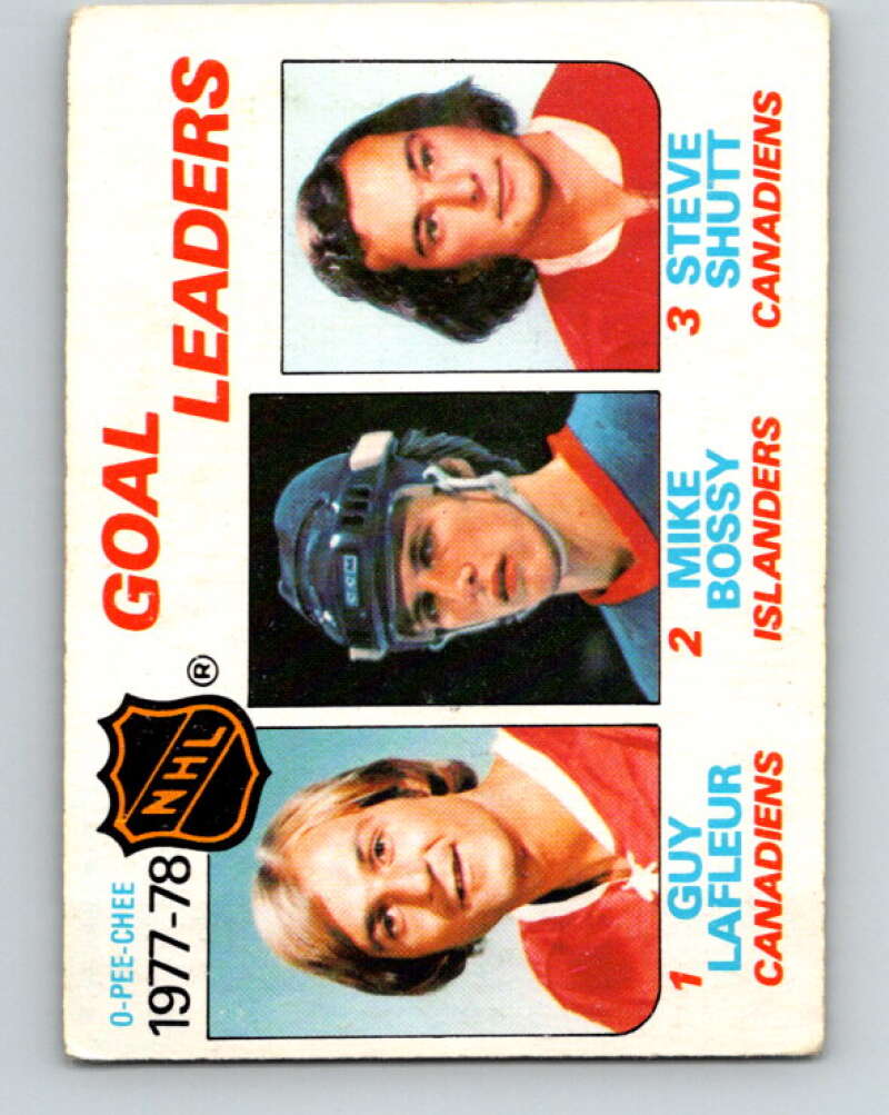 1978-79 O-Pee-Chee #63 Guy Lafleur/Mike Bossy/Steve Shutt LL   V21745