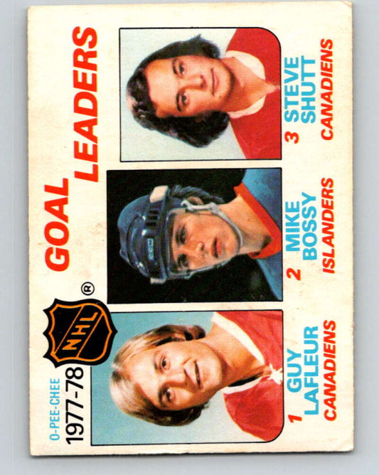 1978-79 O-Pee-Chee #63 Guy Lafleur/Mike Bossy/Steve Shutt LL   V21748