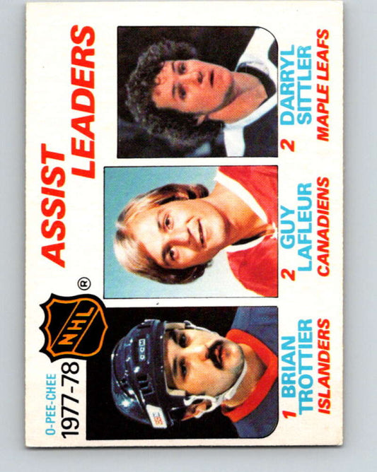 1978-79 O-Pee-Chee #64 Brian Trottier/Guy Lafleur/Darryl Sittler LL   V21754