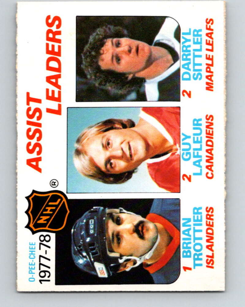 1978-79 O-Pee-Chee #64 Brian Trottier/Guy Lafleur/Darryl Sittler LL   V21756