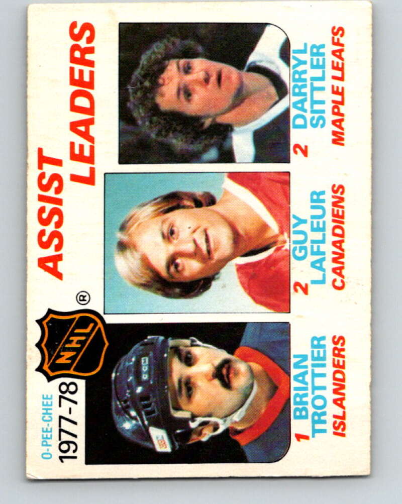 1978-79 O-Pee-Chee #64 Brian Trottier/Guy Lafleur/Darryl Sittler LL   V21759