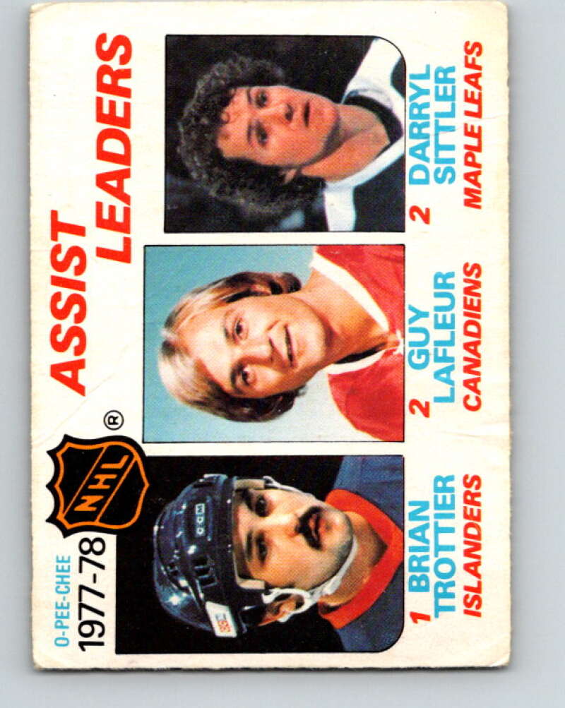 1978-79 O-Pee-Chee #64 Brian Trottier/Guy Lafleur/Darryl Sittler LL   V21760