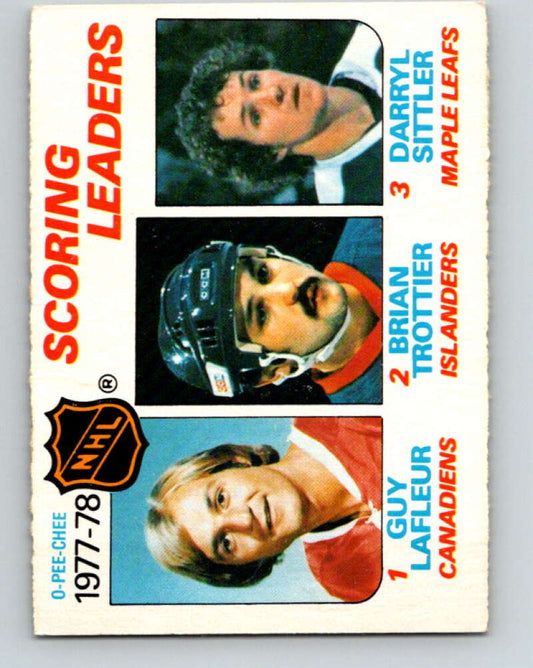 1978-79 O-Pee-Chee #65 Guy Lafleur/Brian Trottier/Darryl Sittler LL   V21764