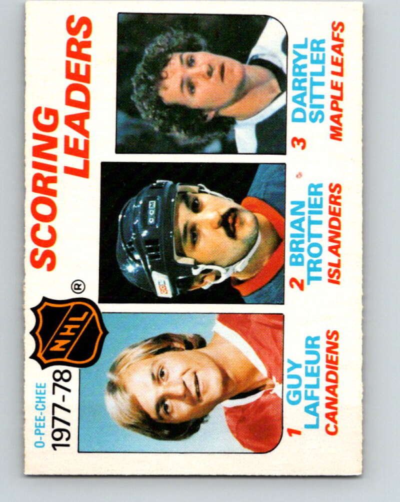 1978-79 O-Pee-Chee #65 Guy Lafleur/Brian Trottier/Darryl Sittler LL   V21766