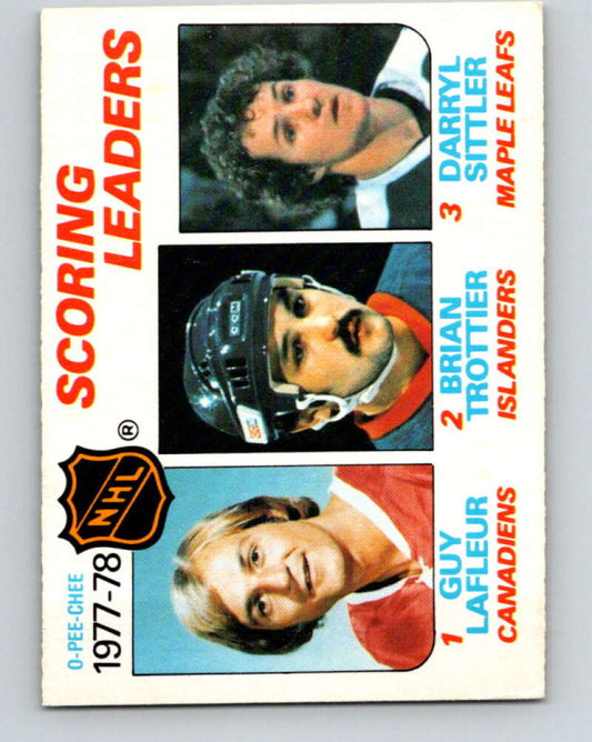 1978-79 O-Pee-Chee #65 Guy Lafleur/Brian Trottier/Darryl Sittler LL   V21767