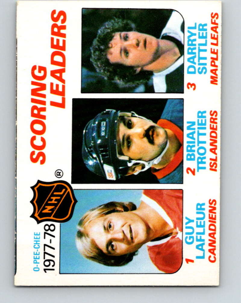 1978-79 O-Pee-Chee #65 Guy Lafleur/Brian Trottier/Darryl Sittler LL   V21768