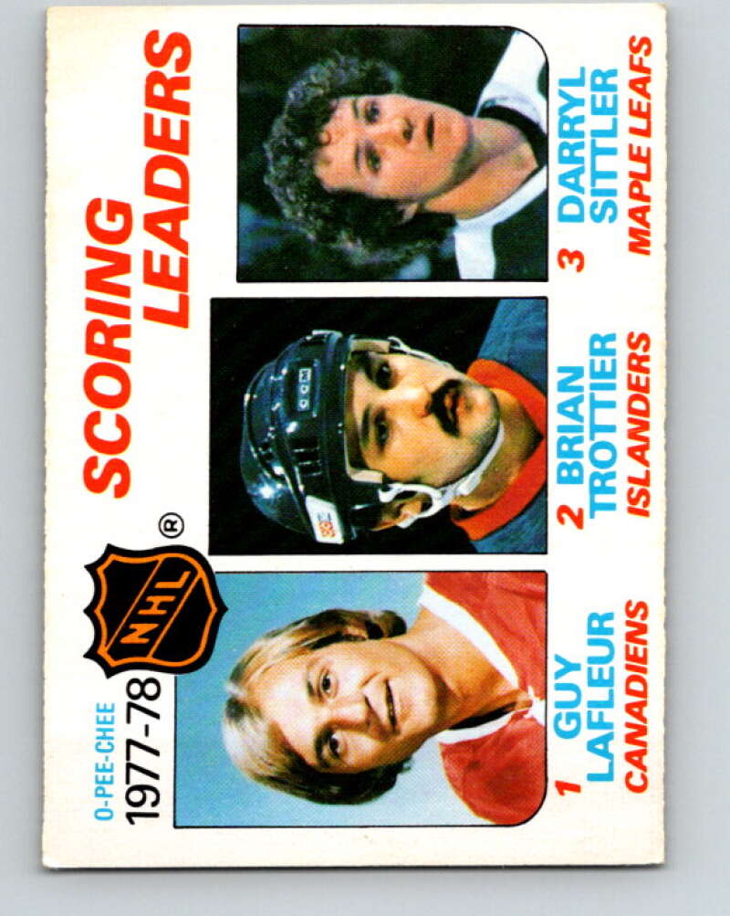 1978-79 O-Pee-Chee #65 Guy Lafleur/Brian Trottier/Darryl Sittler LL   V21772