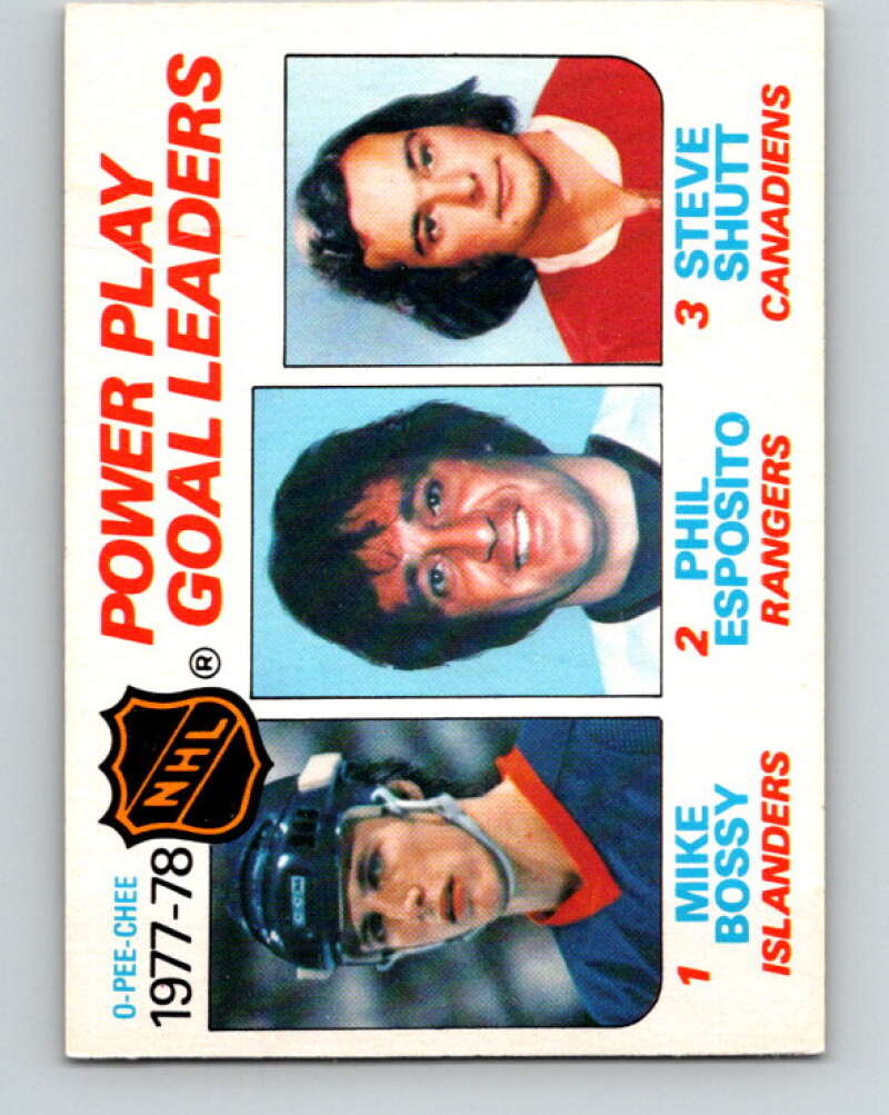 1978-79 O-Pee-Chee #67 Mike Bossy/Phil Esposito/Steve Shutt LL   V21792