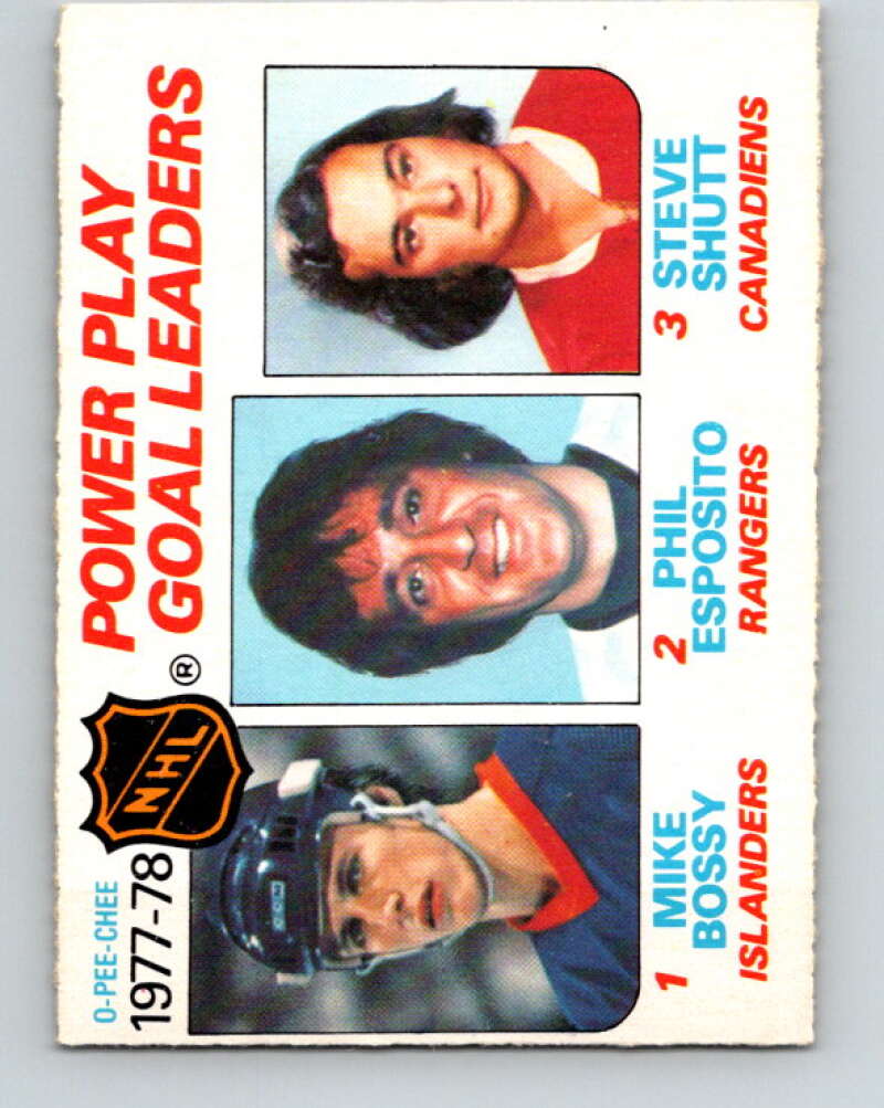 1978-79 O-Pee-Chee #67 Mike Bossy/Phil Esposito/Steve Shutt LL   V21793