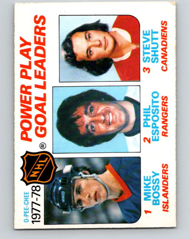 1978-79 O-Pee-Chee #67 Mike Bossy/Phil Esposito/Steve Shutt LL   V21794
