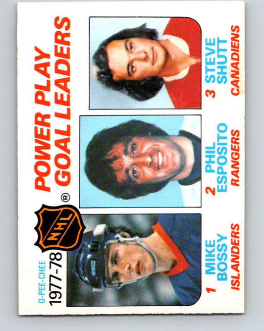1978-79 O-Pee-Chee #67 Mike Bossy/Phil Esposito/Steve Shutt LL   V21795