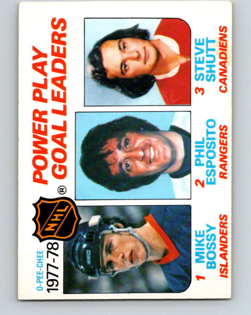 1978-79 O-Pee-Chee #67 Mike Bossy/Phil Esposito/Steve Shutt LL   V21796