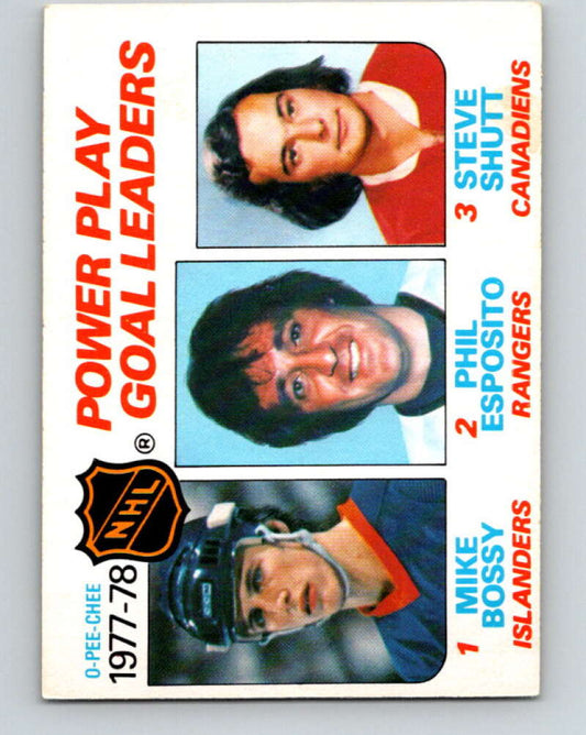 1978-79 O-Pee-Chee #67 Mike Bossy/Phil Esposito/Steve Shutt LL   V21796
