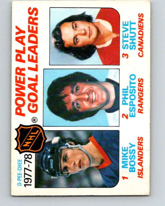 1978-79 O-Pee-Chee #67 Mike Bossy/Phil Esposito/Steve Shutt LL   V21797