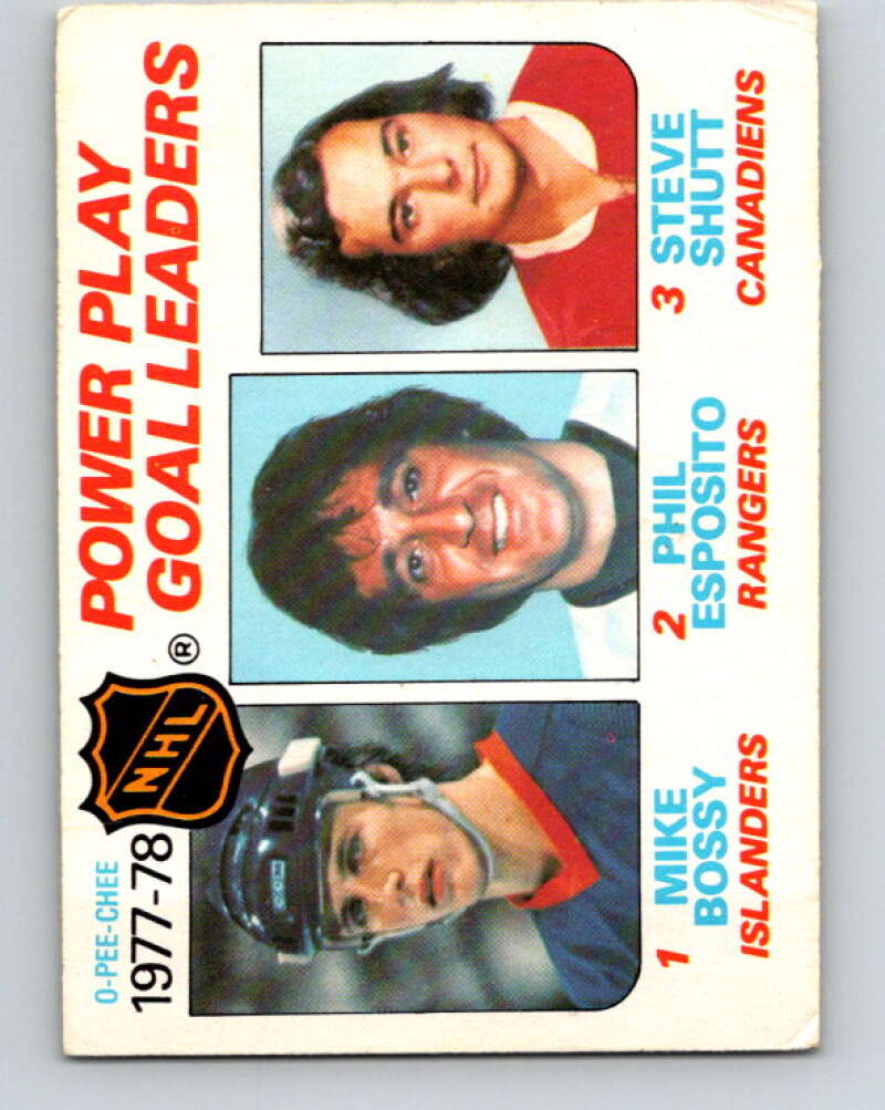 1978-79 O-Pee-Chee #67 Mike Bossy/Phil Esposito/Steve Shutt LL   V21798