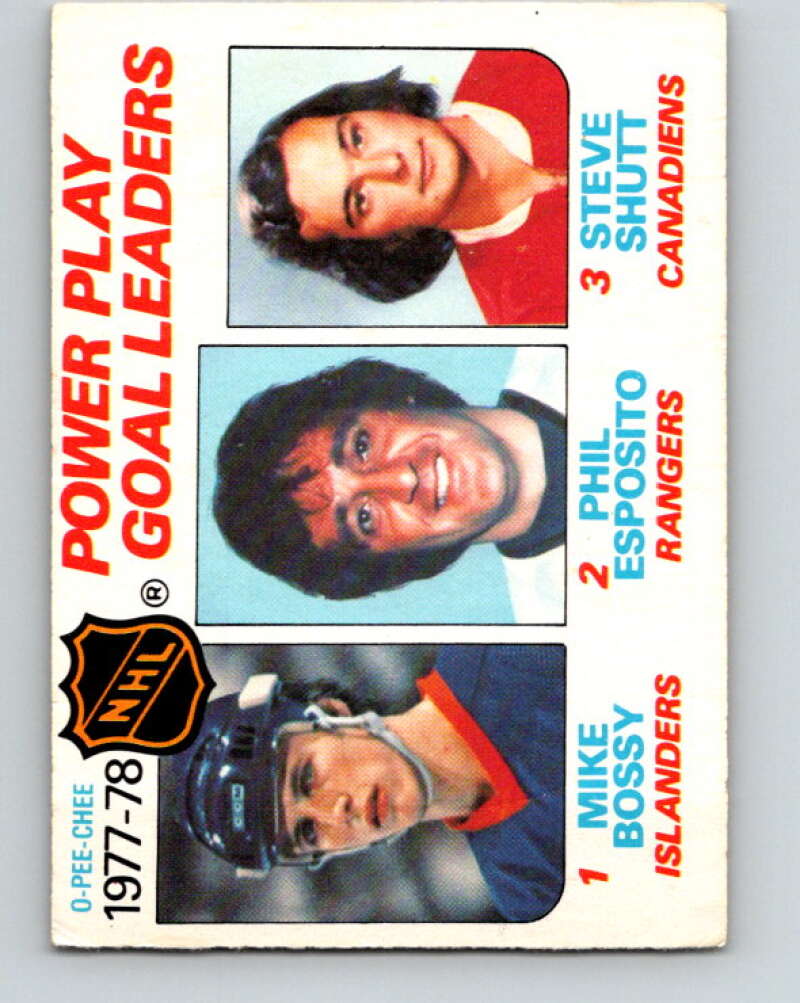 1978-79 O-Pee-Chee #67 Mike Bossy/Phil Esposito/Steve Shutt LL   V21799