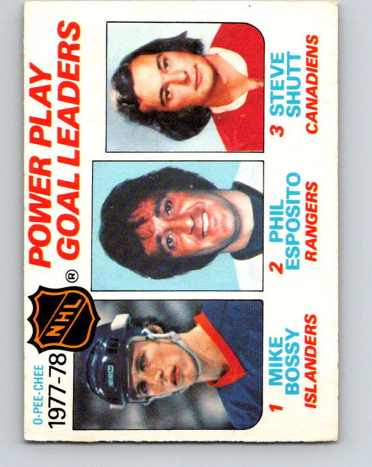 1978-79 O-Pee-Chee #67 Mike Bossy/Phil Esposito/Steve Shutt LL   V21799