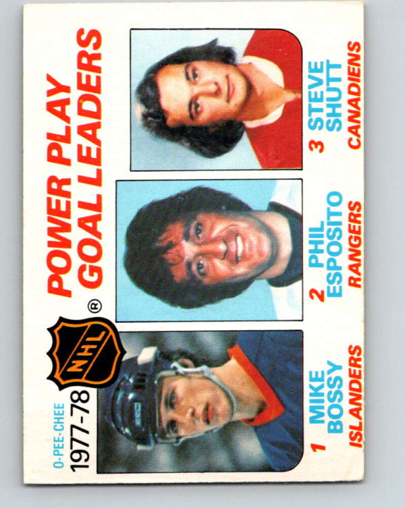 1978-79 O-Pee-Chee #67 Mike Bossy/Phil Esposito/Steve Shutt LL   V21801