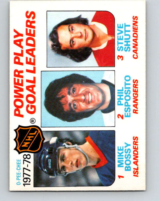 1978-79 O-Pee-Chee #67 Mike Bossy/Phil Esposito/Steve Shutt LL   V21804