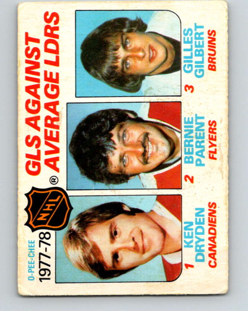 1978-79 O-Pee-Chee #68 Ken Dryden/Bernie Parent/Gilles Gilbert LL   V21805