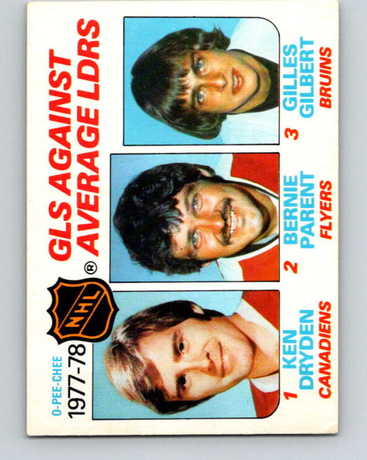 1978-79 O-Pee-Chee #68 Ken Dryden/Bernie Parent/Gilles Gilbert LL   V21806