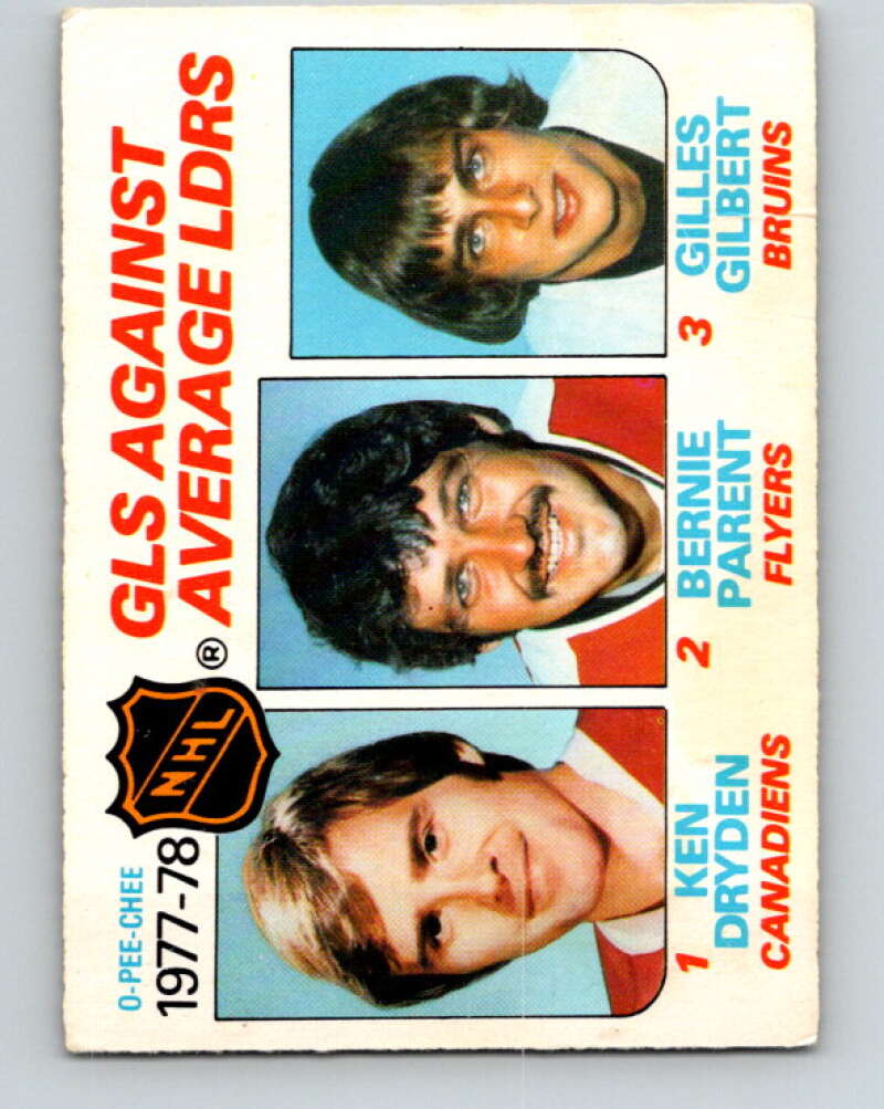 1978-79 O-Pee-Chee #68 Ken Dryden/Bernie Parent/Gilles Gilbert LL   V21807
