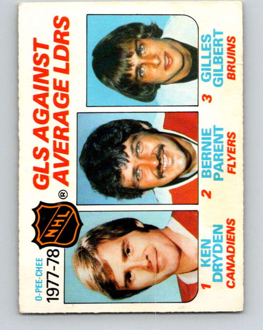 1978-79 O-Pee-Chee #68 Ken Dryden/Bernie Parent/Gilles Gilbert LL   V21807