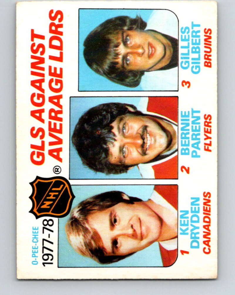 1978-79 O-Pee-Chee #68 Ken Dryden/Bernie Parent/Gilles Gilbert LL   V21808
