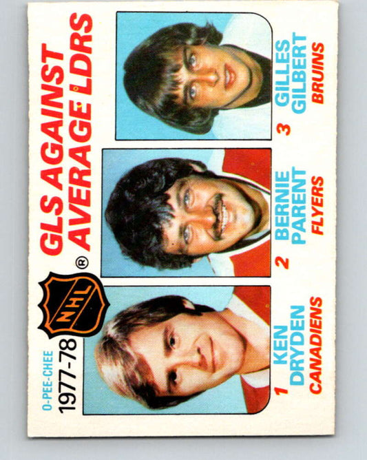 1978-79 O-Pee-Chee #68 Ken Dryden/Bernie Parent/Gilles Gilbert LL   V21809
