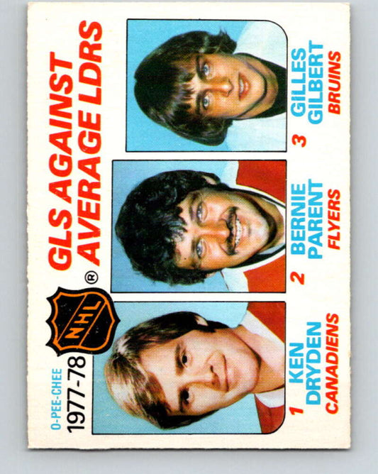 1978-79 O-Pee-Chee #68 Ken Dryden/Bernie Parent/Gilles Gilbert LL   V21810