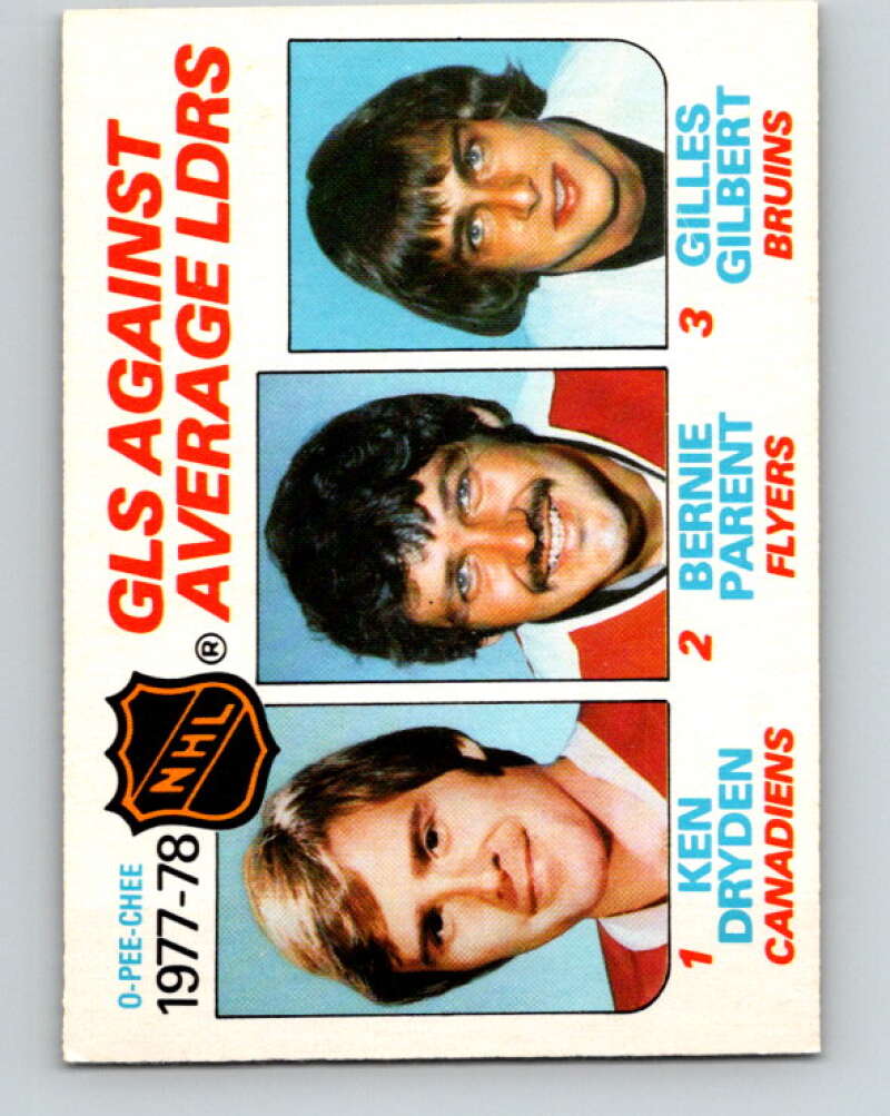 1978-79 O-Pee-Chee #68 Ken Dryden/Bernie Parent/Gilles Gilbert LL   V21811