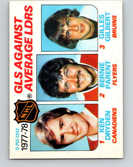 1978-79 O-Pee-Chee #68 Ken Dryden/Bernie Parent/Gilles Gilbert LL   V21812