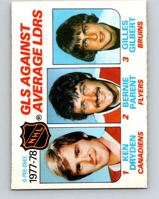 1978-79 O-Pee-Chee #68 Ken Dryden/Bernie Parent/Gilles Gilbert LL   V21813