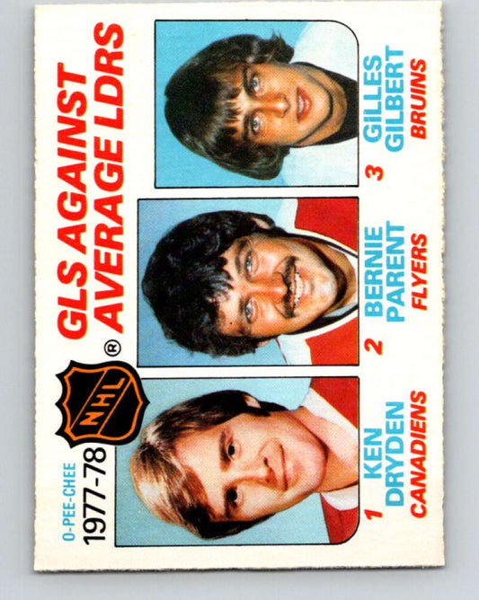 1978-79 O-Pee-Chee #68 Ken Dryden/Bernie Parent/Gilles Gilbert LL   V21816