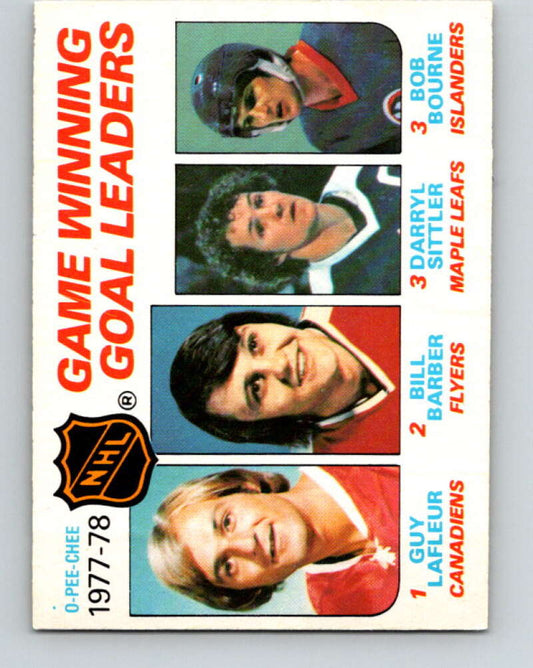 1978-79 O-Pee-Chee #69 Guy LaFleur/Barber/Sittler/Bourne LL   V21823