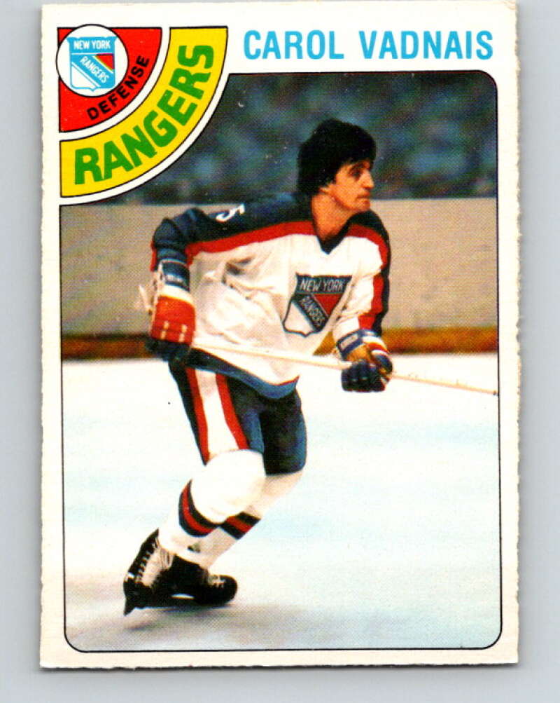 1978-79 O-Pee-Chee #85 Carol Vadnais  New York Rangers  V22061