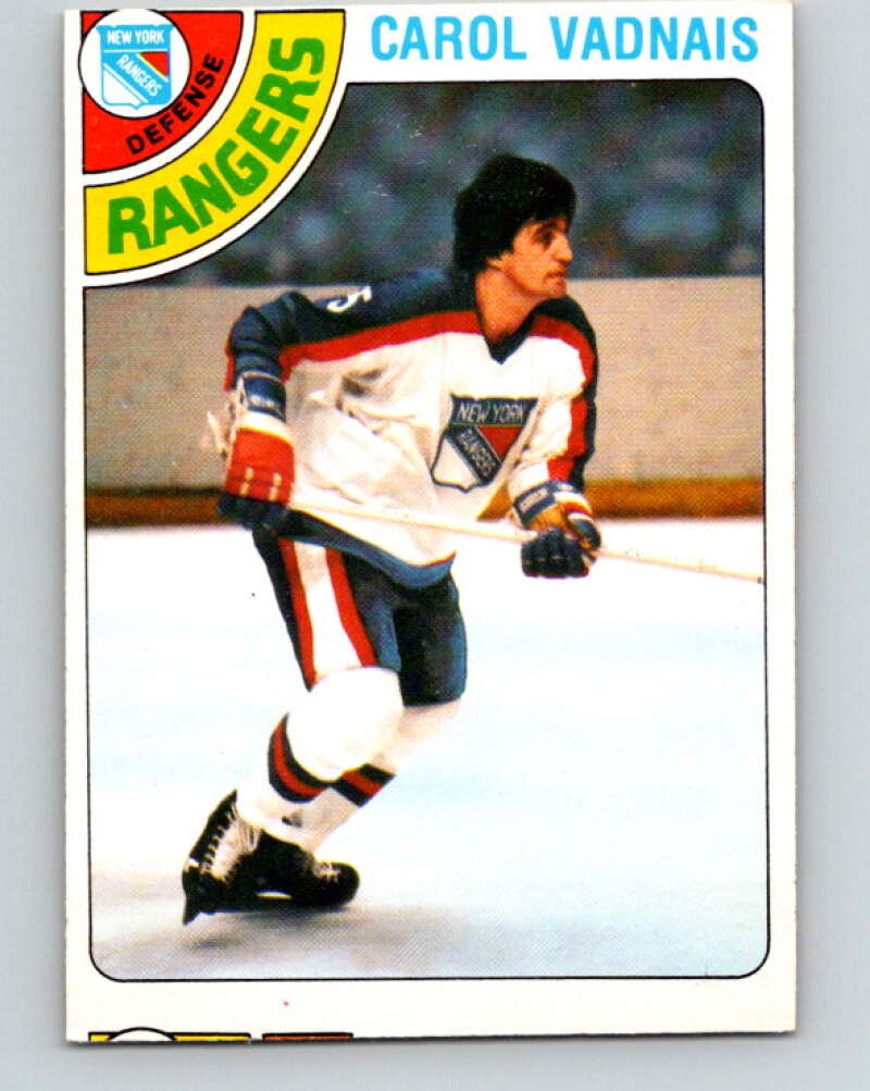 1978-79 O-Pee-Chee #85 Carol Vadnais  New York Rangers  V22062