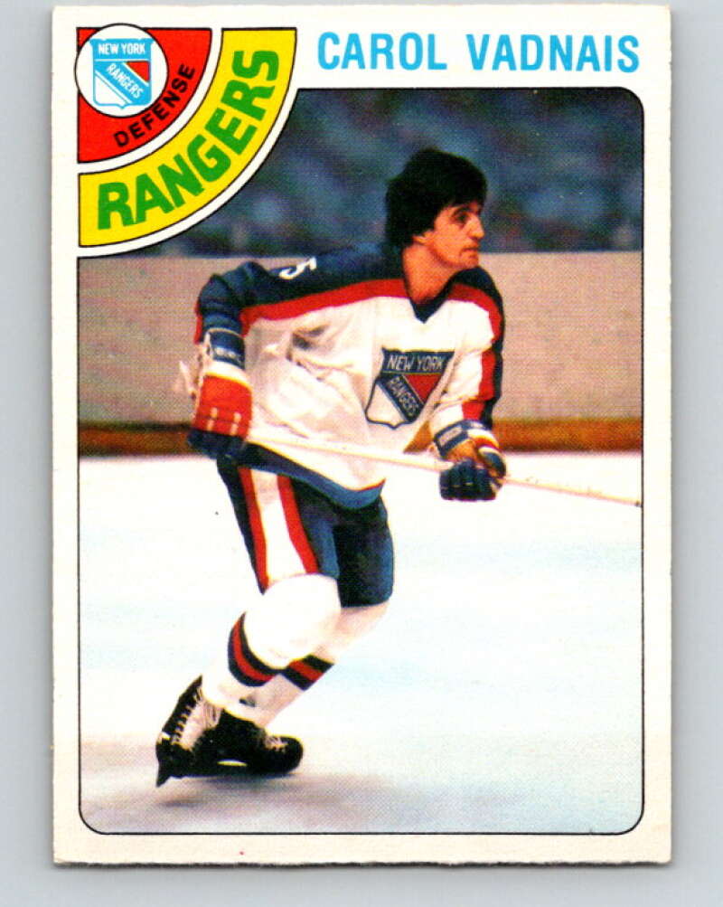 1978-79 O-Pee-Chee #85 Carol Vadnais  New York Rangers  V22066