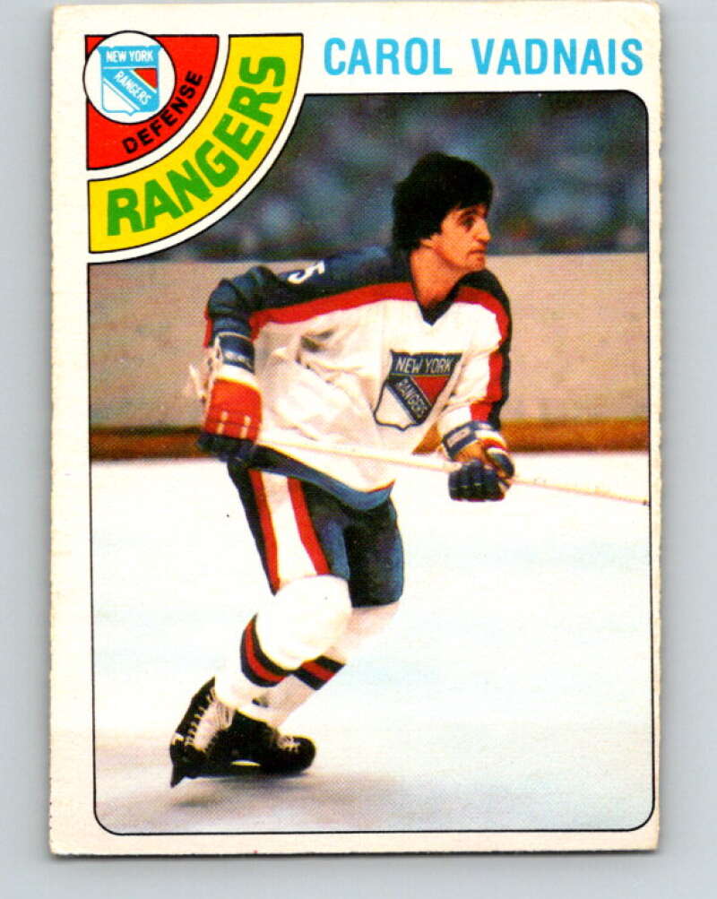 1978-79 O-Pee-Chee #85 Carol Vadnais  New York Rangers  V22067