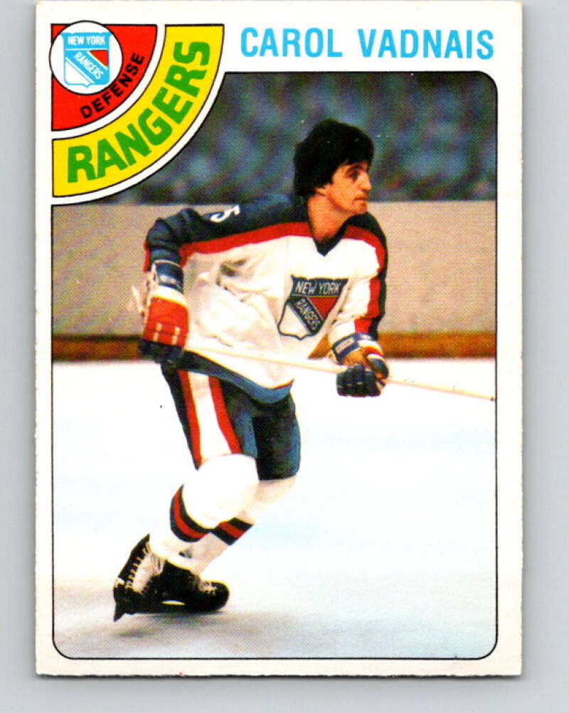 1978-79 O-Pee-Chee #85 Carol Vadnais  New York Rangers  V22068