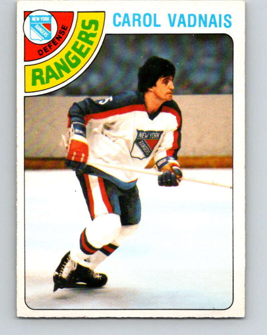 1978-79 O-Pee-Chee #85 Carol Vadnais  New York Rangers  V22068
