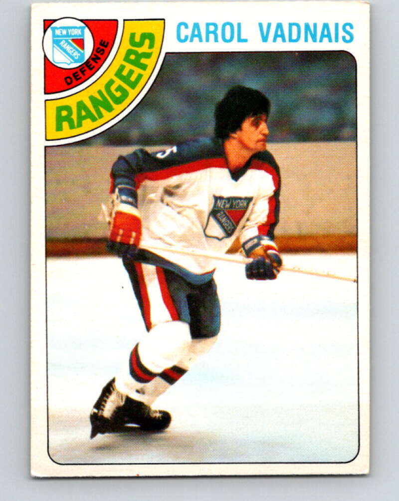 1978-79 O-Pee-Chee #85 Carol Vadnais  New York Rangers  V22073